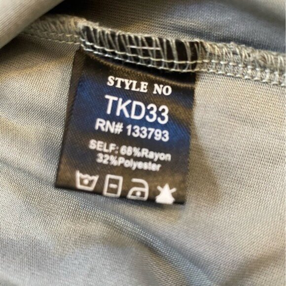 Pol Lightweight Sage Green Dress With Side Slit Size L - Picture 5 of 10